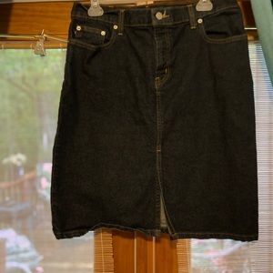Dark Denim Skirt